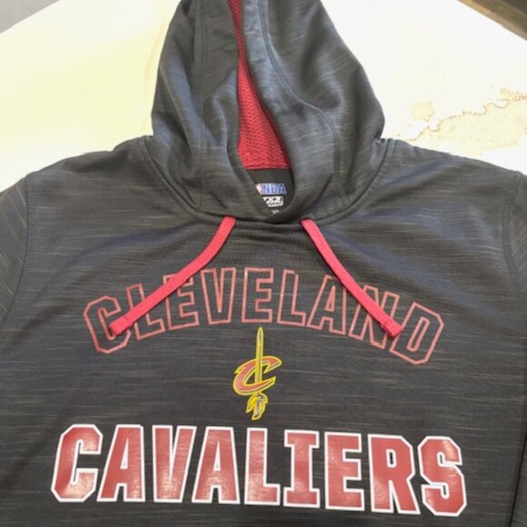 Cleveland Cavaliers Wine Gold Black Hoodie Sweatshirt NBA TX3 Warm Men's Large - Picture 2 of 7
